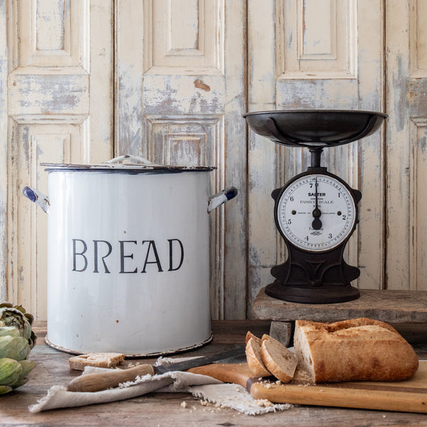 Vintage Enamel Bread Bin - Gracie Jaynes
