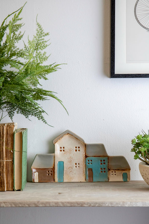 Ceramic Houses Plate Gracie Jaynes