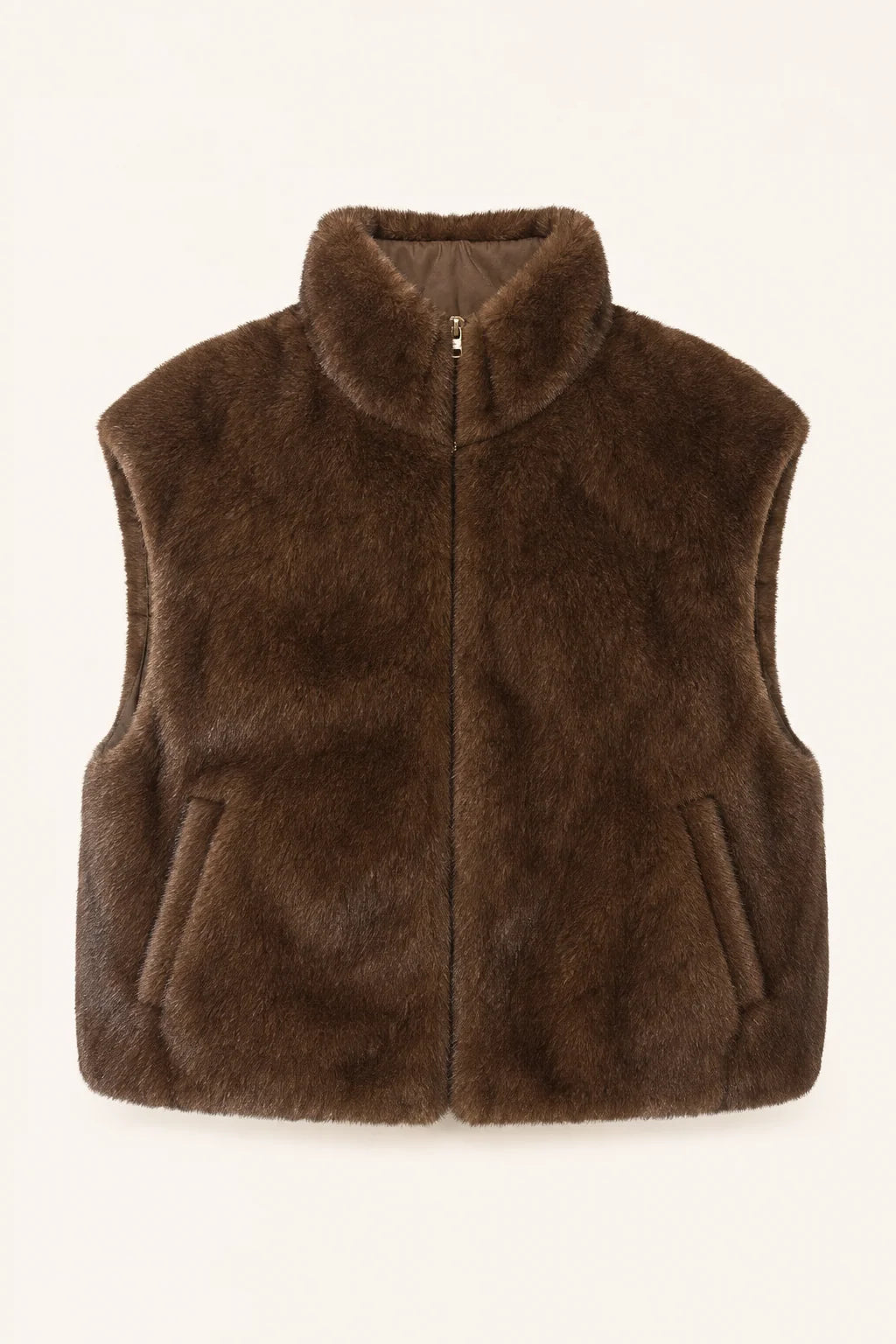 Reversible Super Soft Gilet - Chocolate
