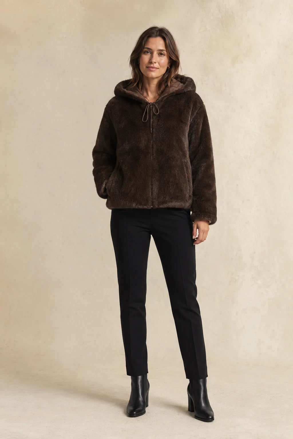 Reversible Quilted Jacket - Chocolate