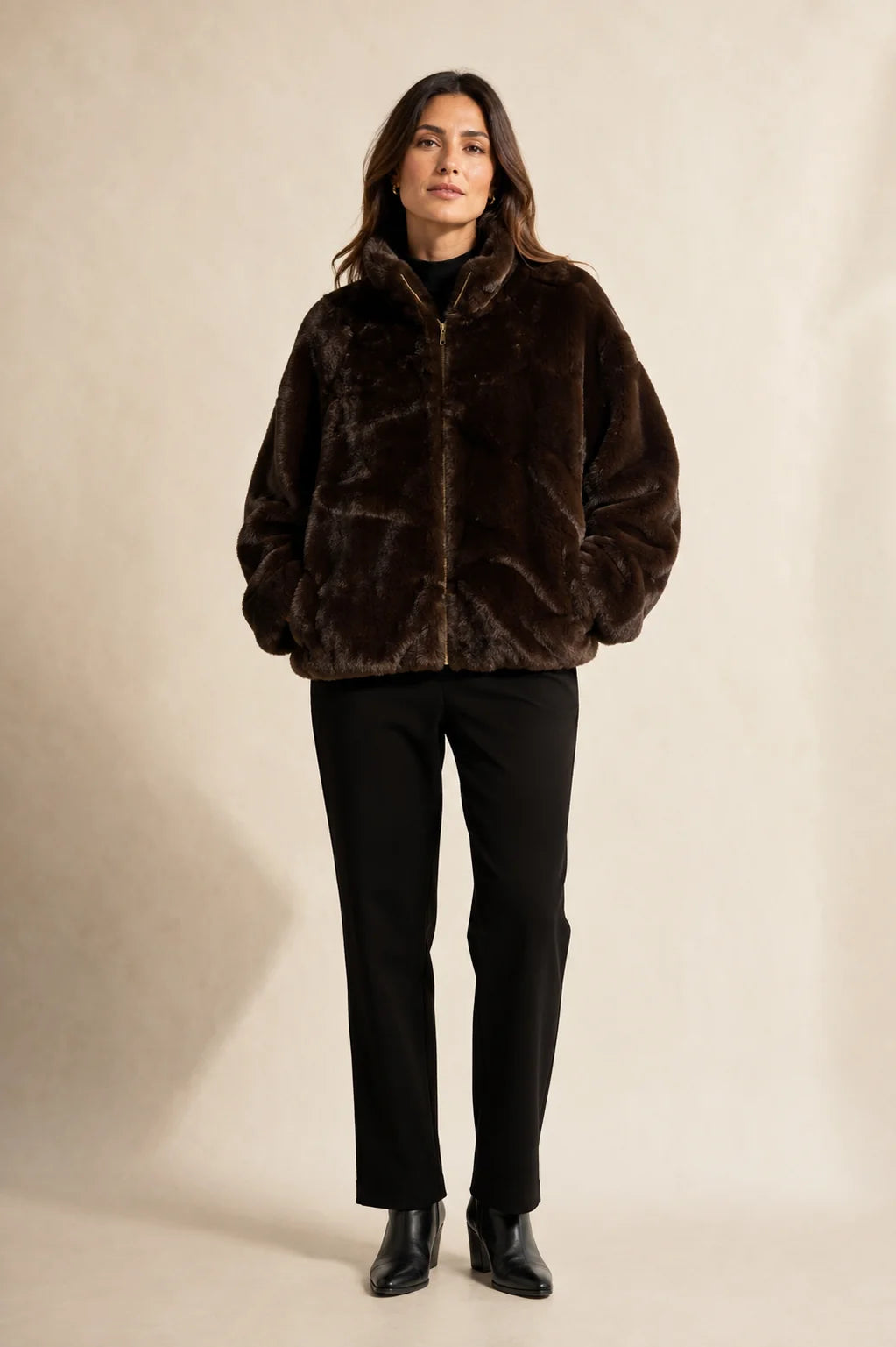 Reversible 2 in 1 Super Soft Coat - Black