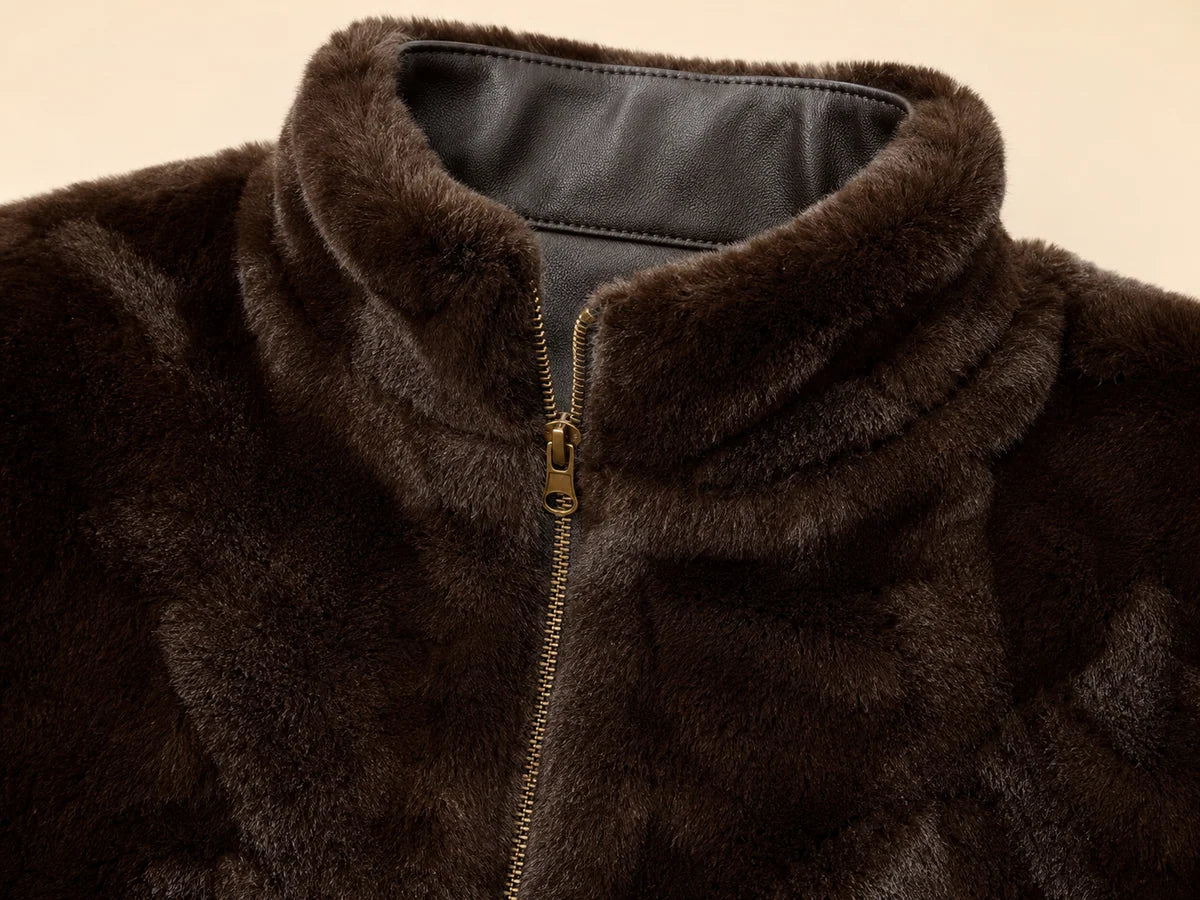 Reversible 2 in 1 Super Soft Coat - Black