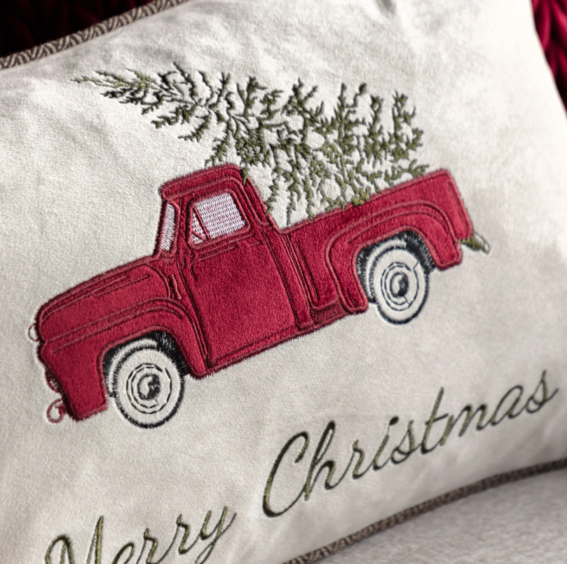 Heritage Embroidered Car Cushion