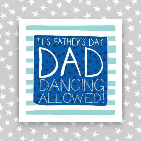 Fathers Day Dad Dancing Card