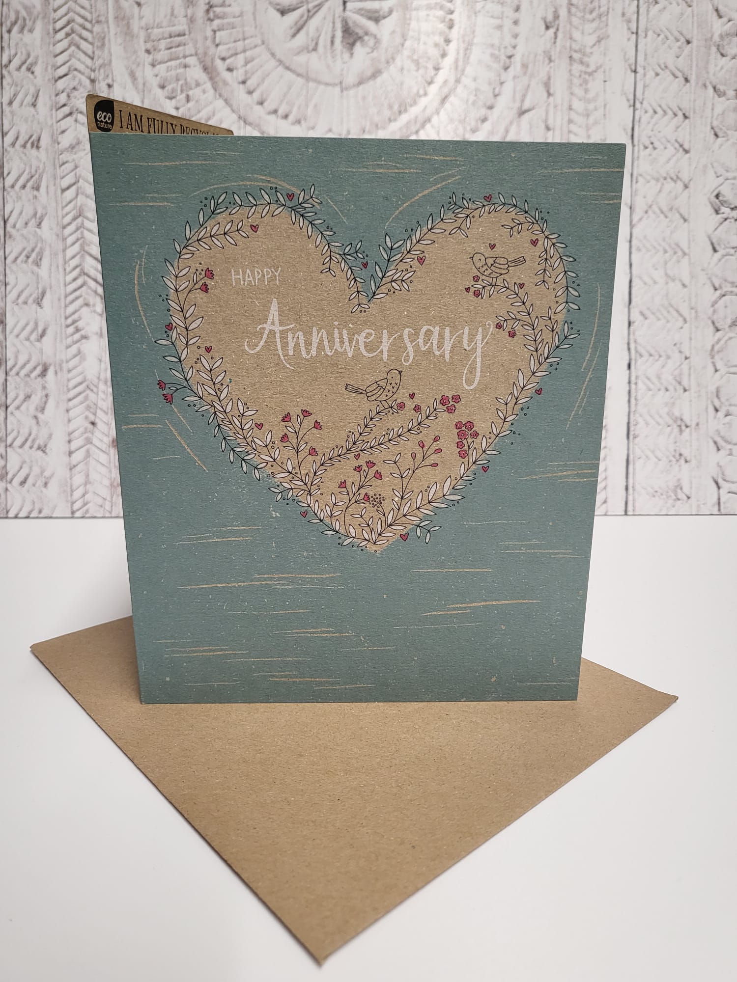 'Happy Anniversary' Fully Recyclable Greeting Card