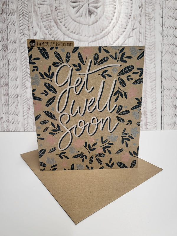 'Get Well Soon' Fully Recyclable Greeting Card - Gracie Jaynes