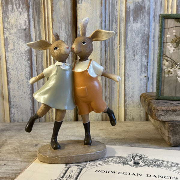 Rabbit Duo Ornament - Gracie Jaynes