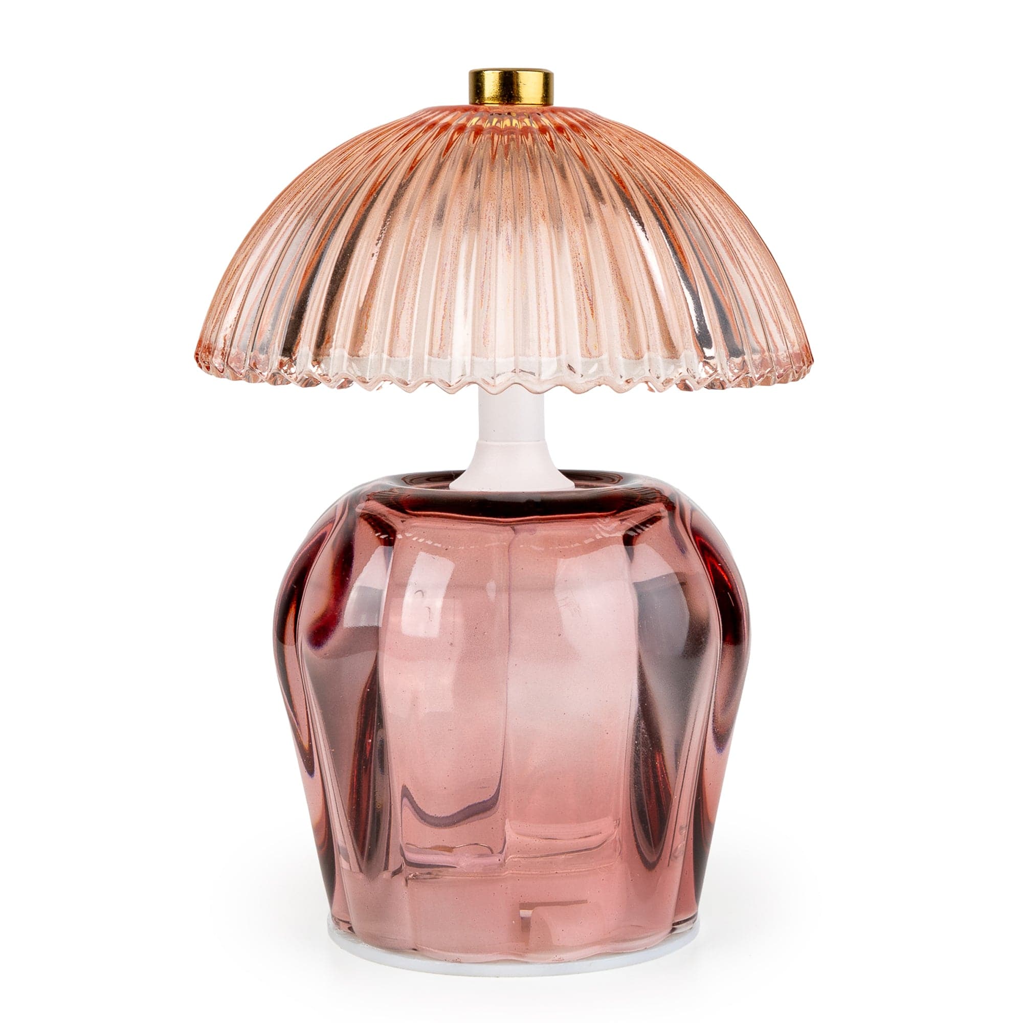 Pink Glass Table Lamp