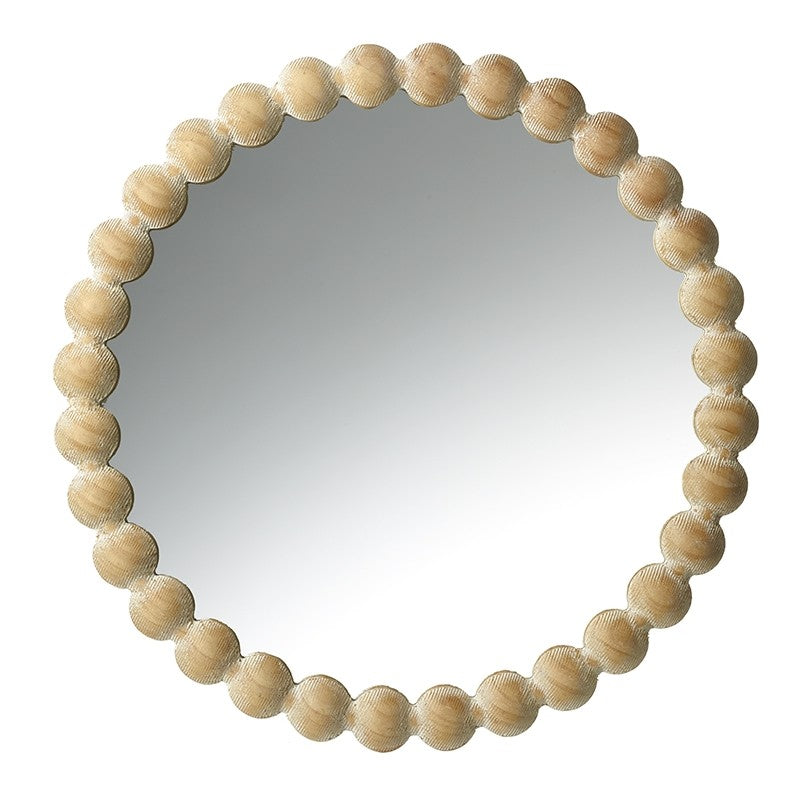 Mirror with Carved Ball Frame