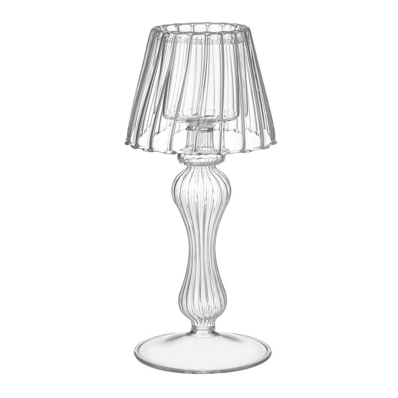 Clear Glass Tealight Lamp