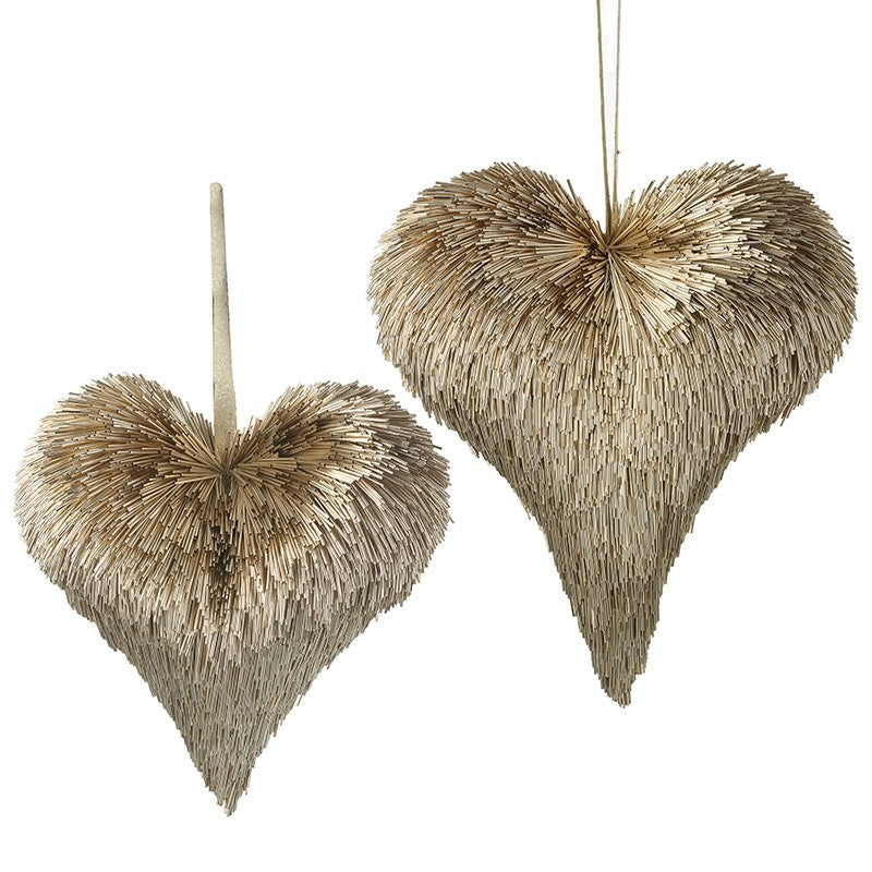 Gold Hanging Hearts - 2 Sizes