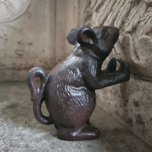 Cast Iron Pushing Mouse - Gracie Jaynes