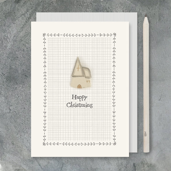 East of India Christening Card