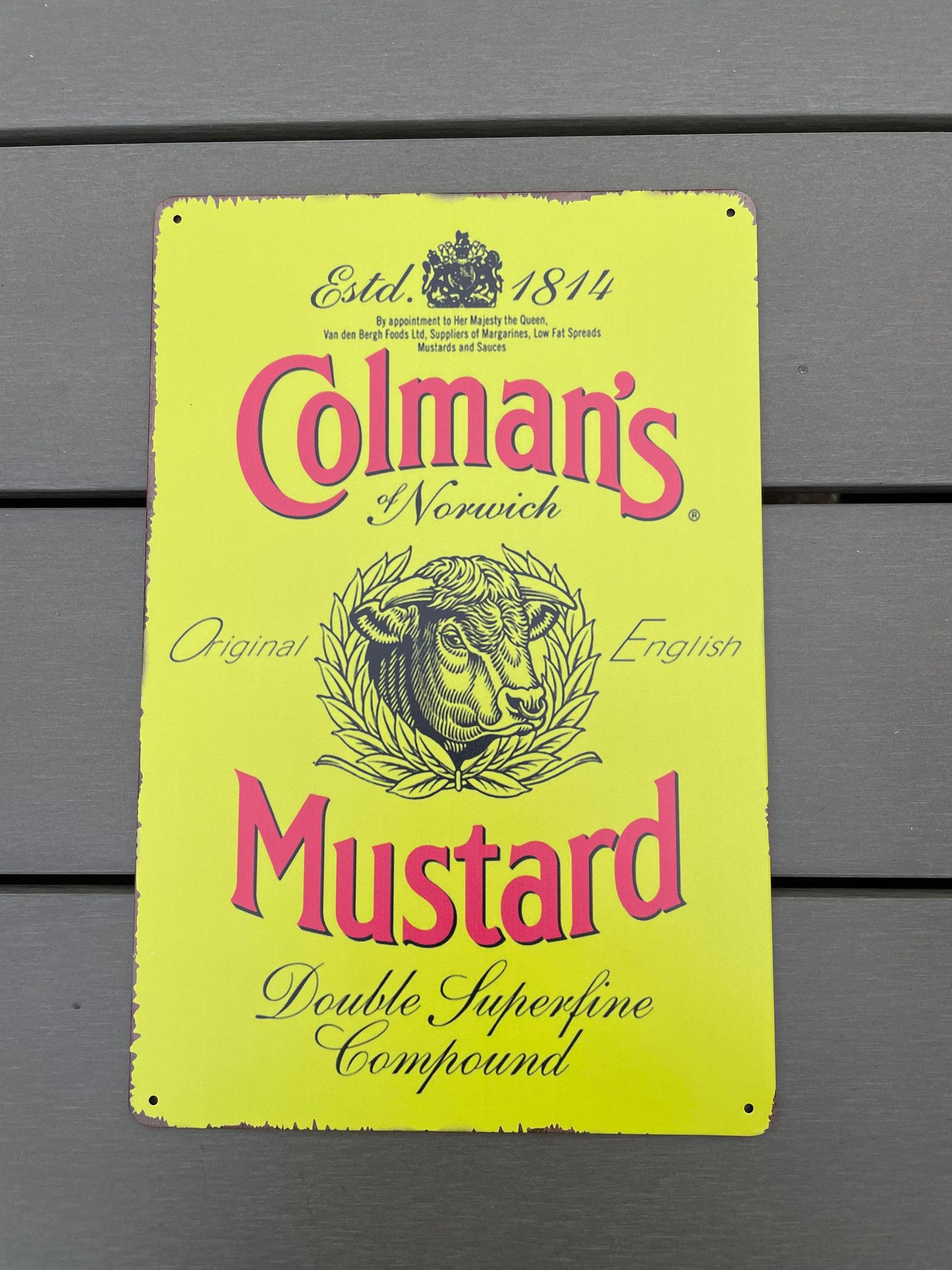 Metal Sign - Colmans Mustard