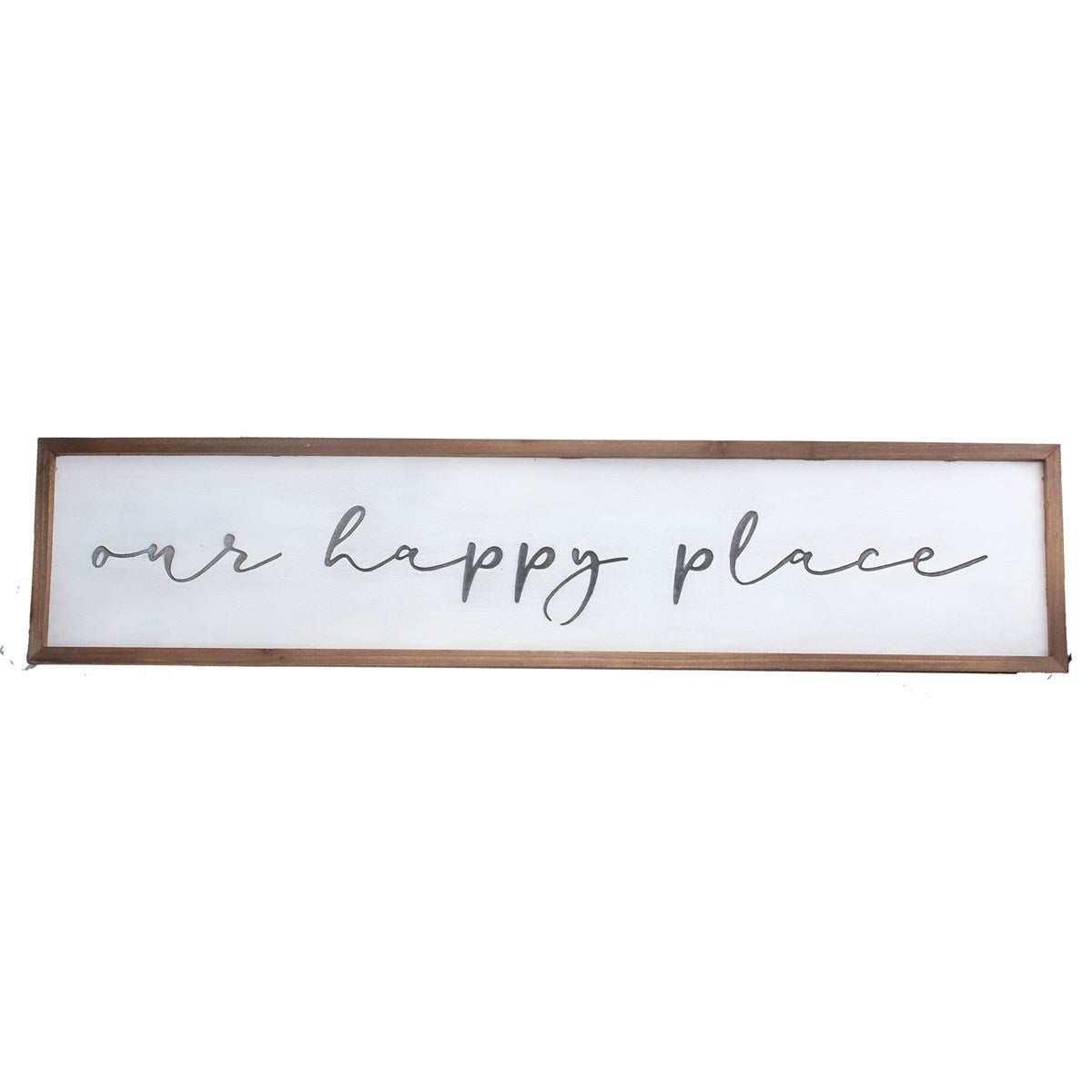 Wooden Our Happy Place sign
