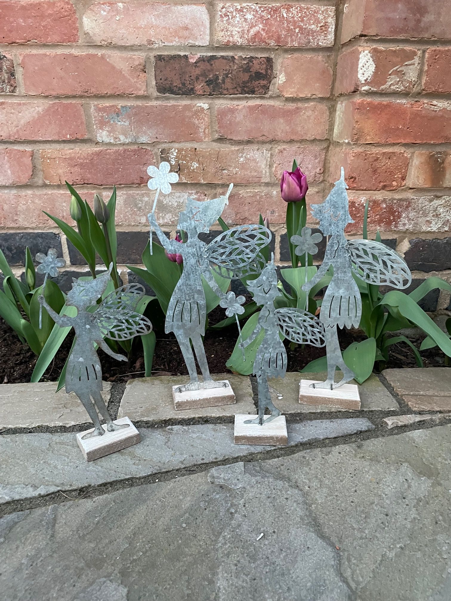 Silver standing Fairy - 2 designs and 2 sizes