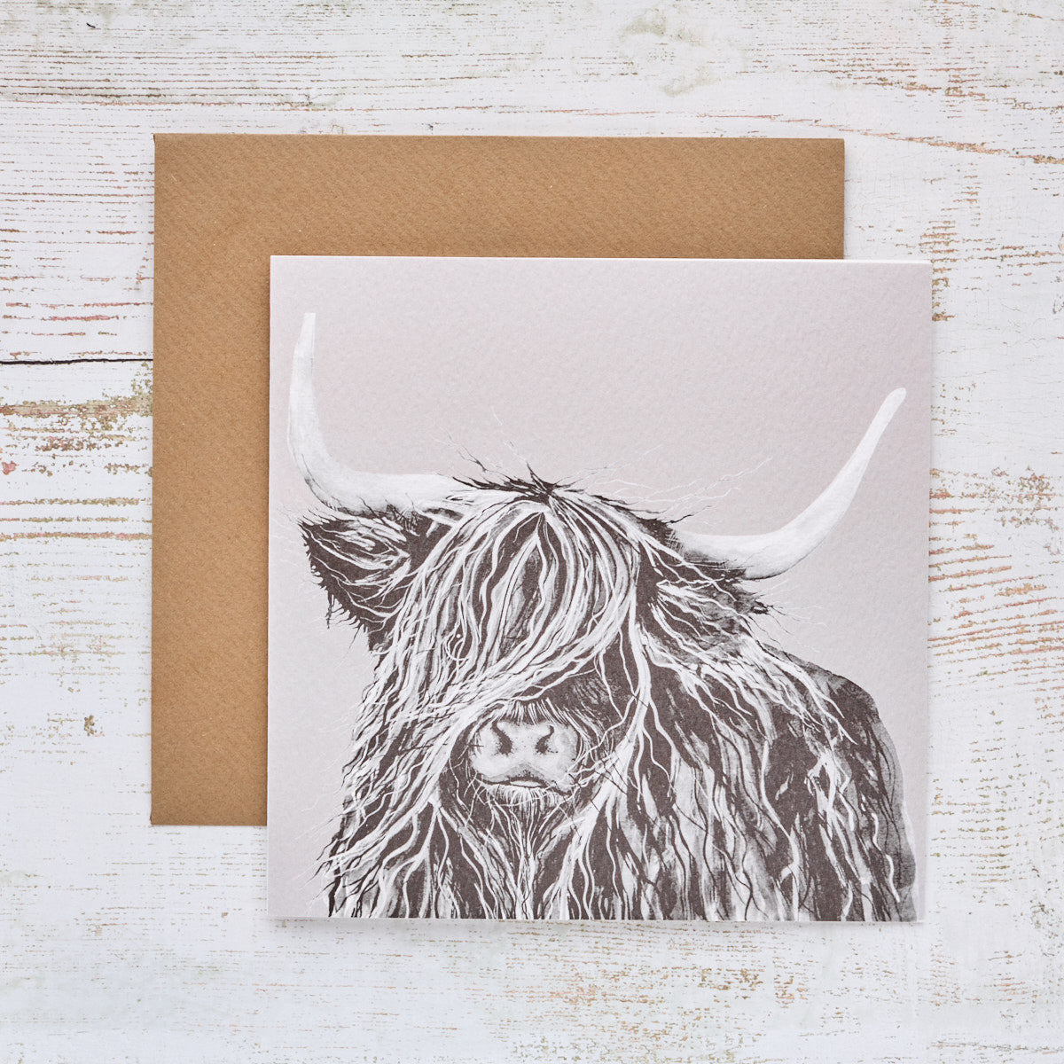 Highland Cow Card