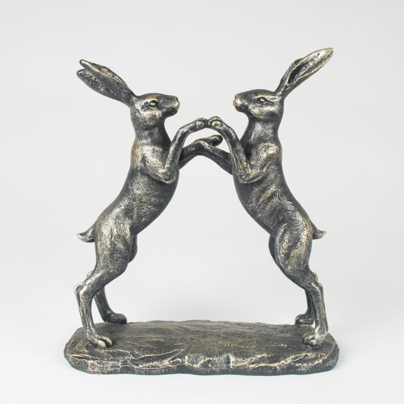 Boxing Hares Ornament