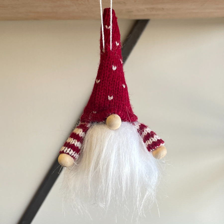 Small Hanging Gonk - Grey , Red or Green