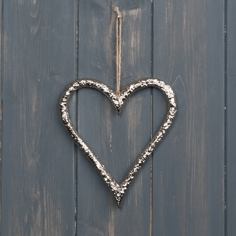 Hammered Hanging Heart - 3 Sizes