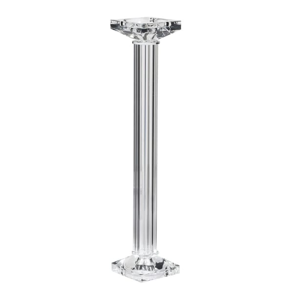 Clear Glass Tall Candle Stick
