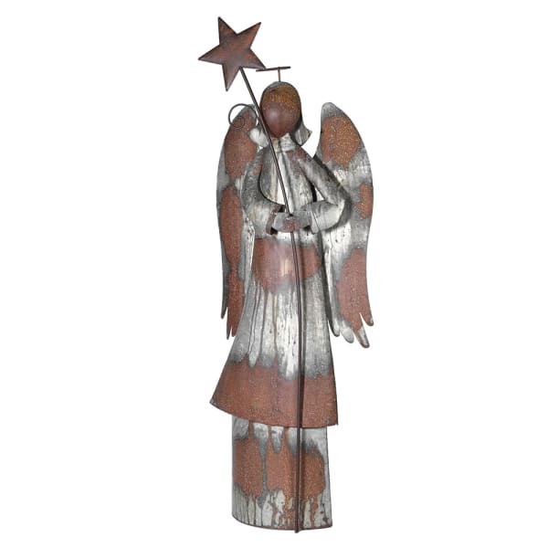 *Offer* Large rusty angel holding a Star