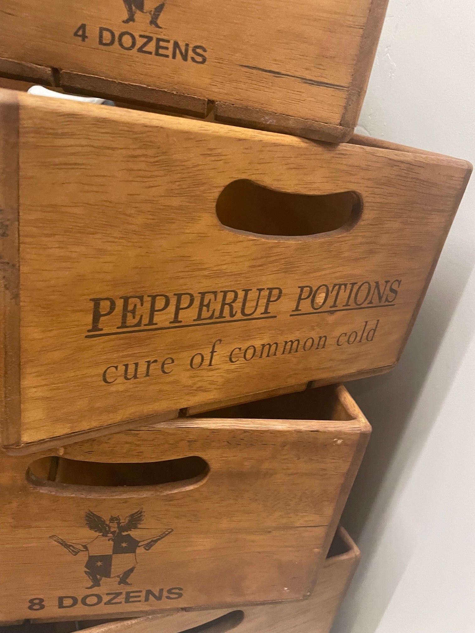 Large rustic crates - Harry Potter