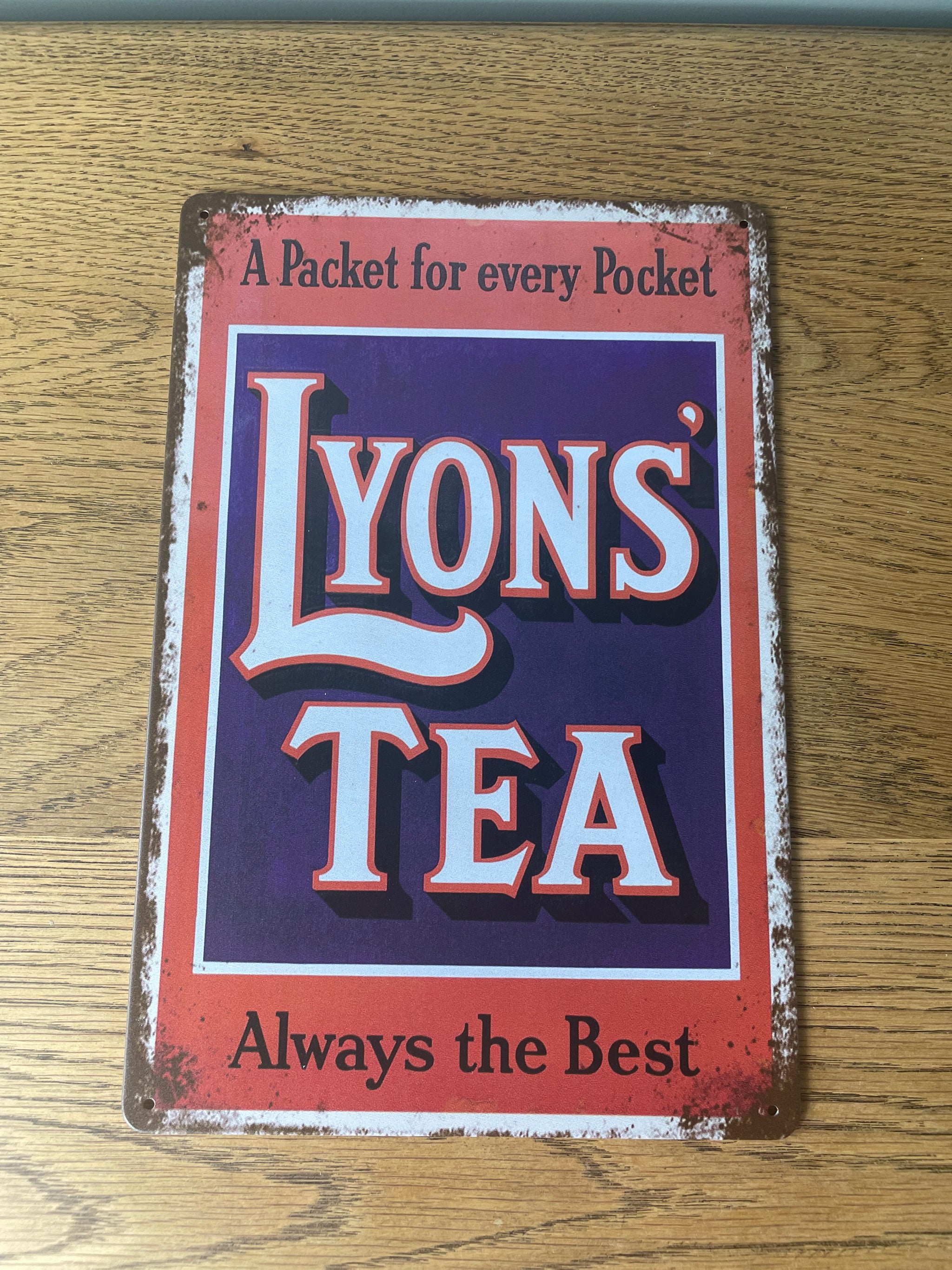 Metal Sign - Lyons Tea