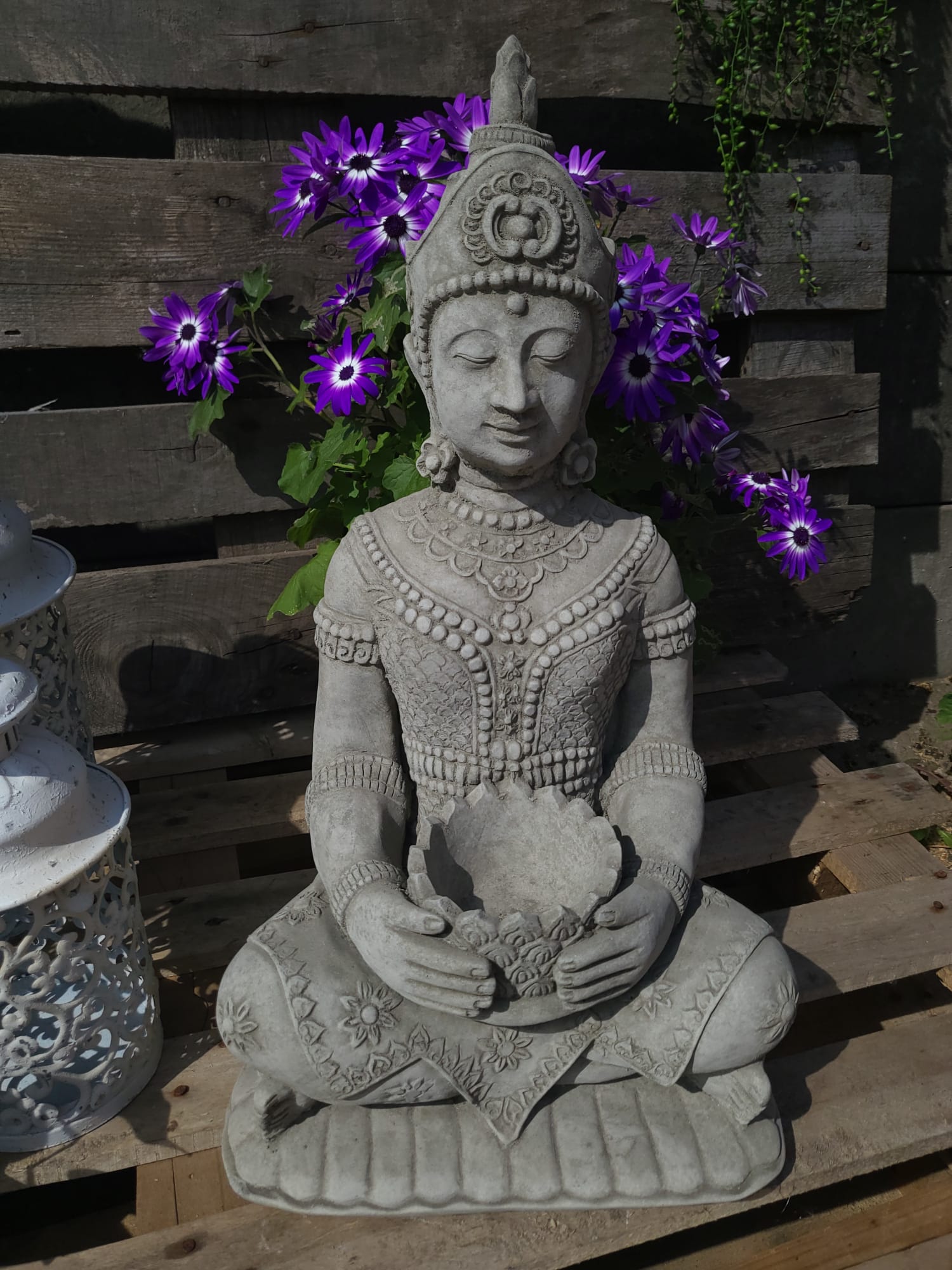 Stone Buddha with Bowl