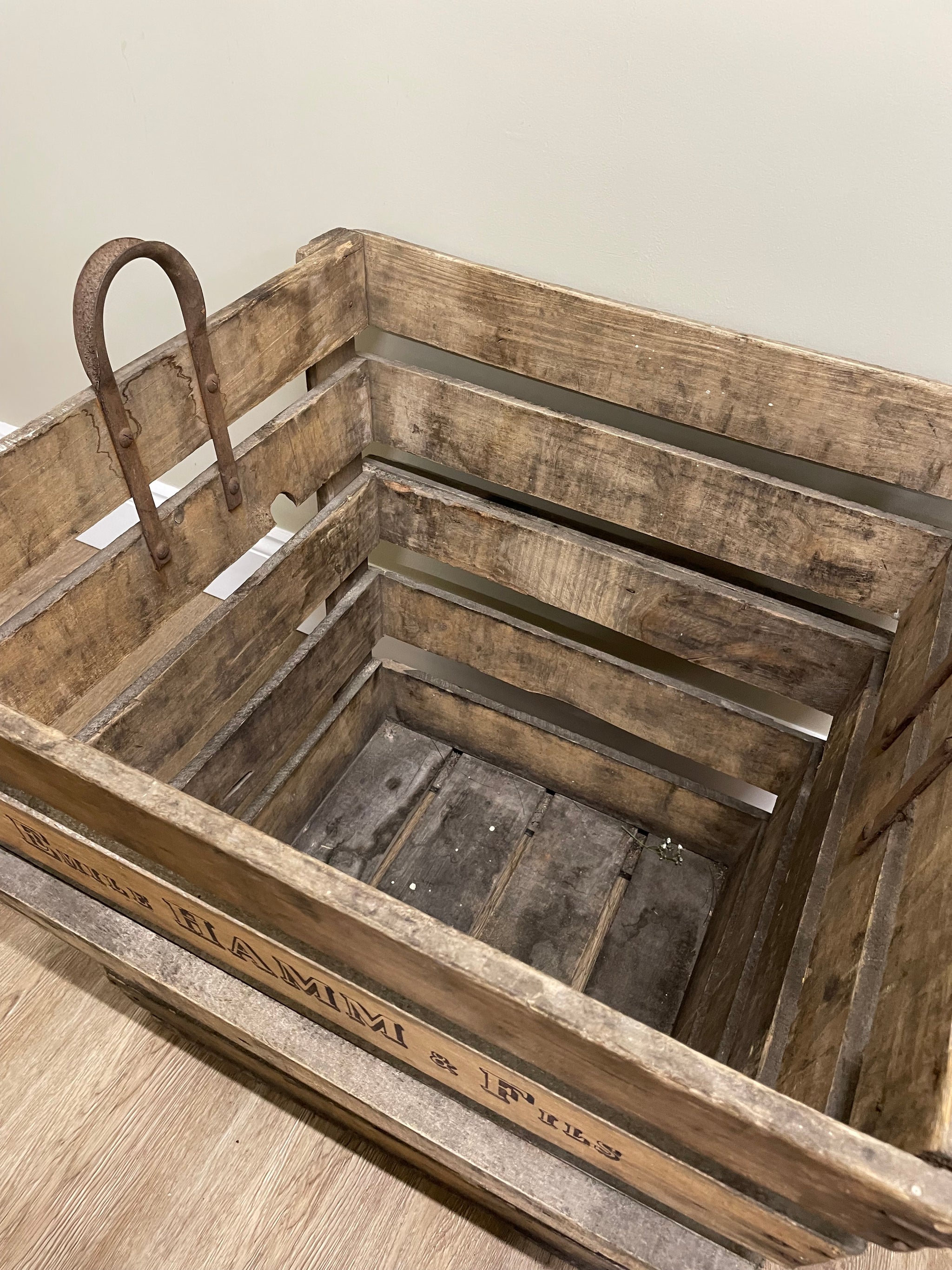 Extra Large French Champagne Crate