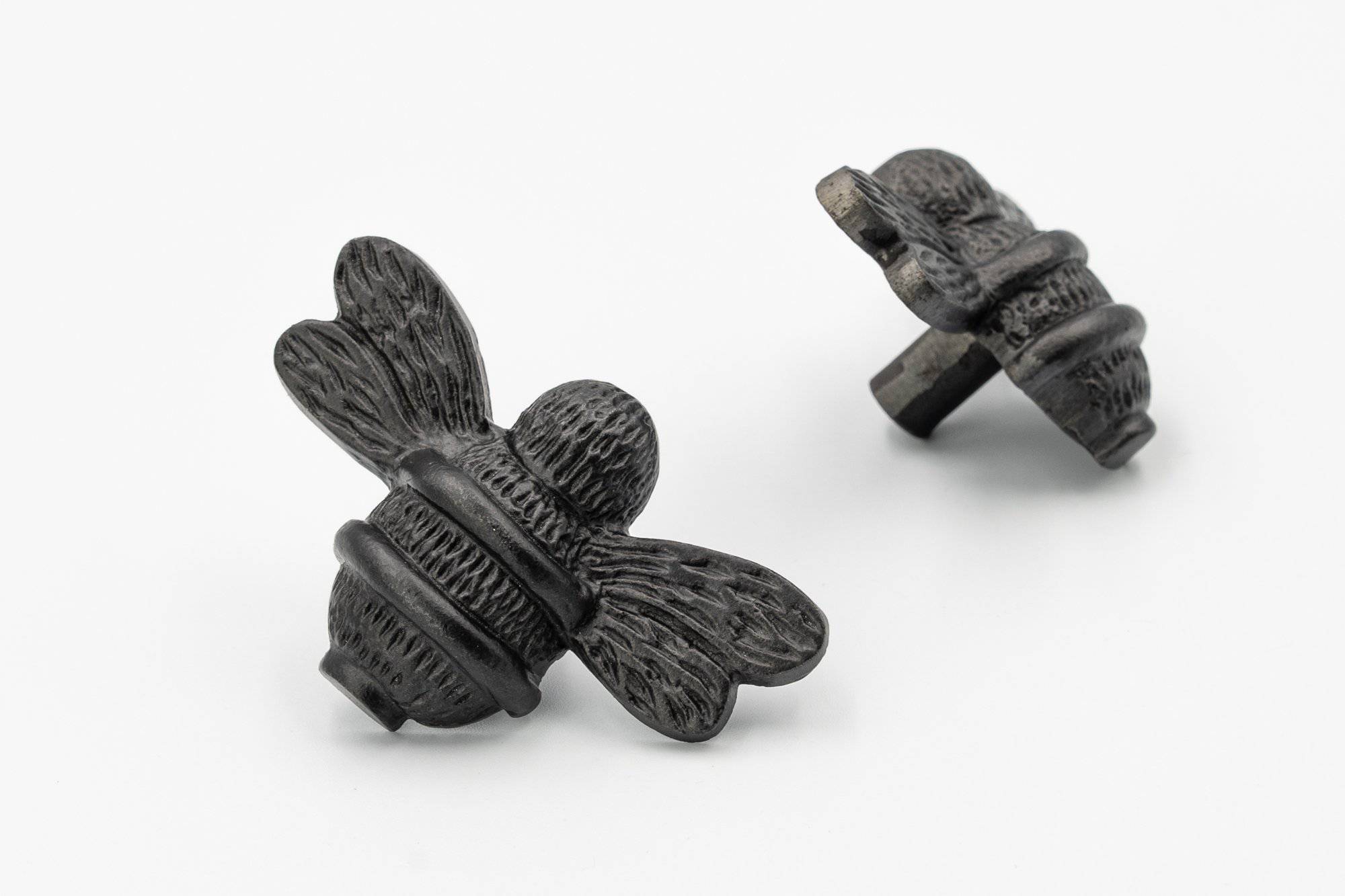 Black Finish Brass Bee Drawer Knob