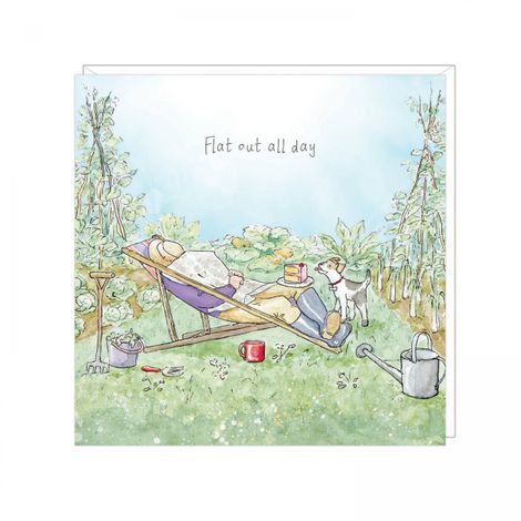 Flat Out Greeting Card
