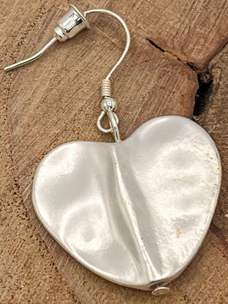 Flat Heart Necklace, Bracelet & Earrings