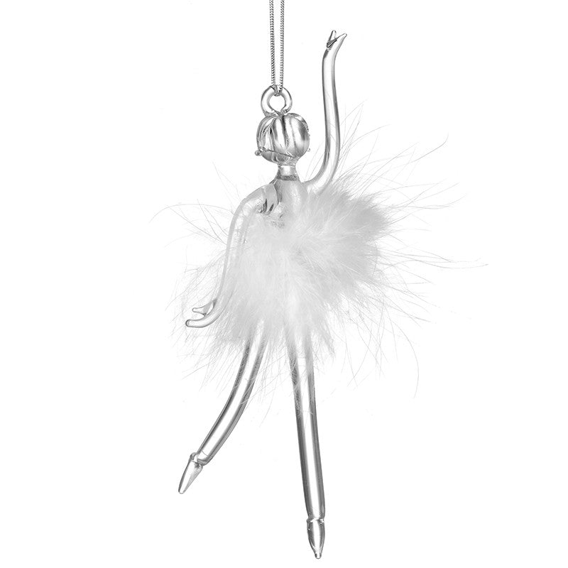 Glass Ballerina with Fluffy Tutu