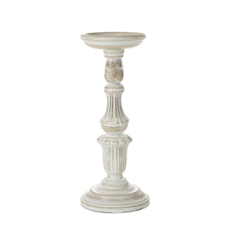 Wooden Distressed Candle Holder - 2 Sizes