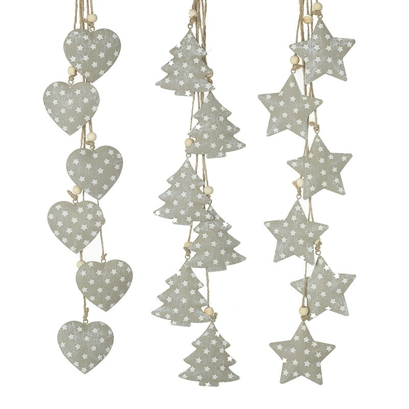 Hanging Heart, Tree or Star Garland