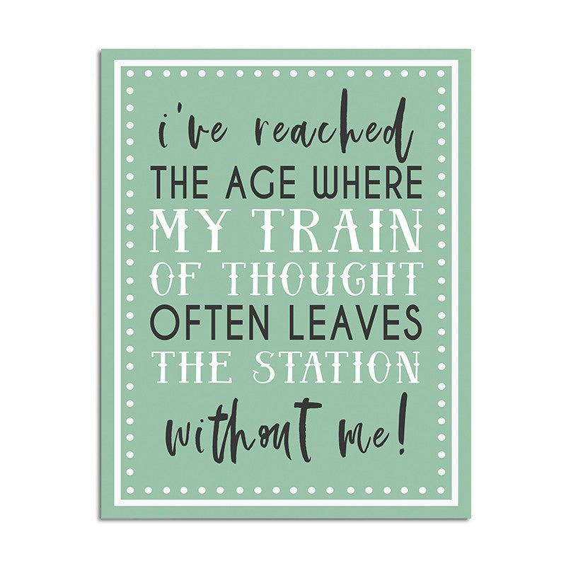 Train of Thought wall plaque