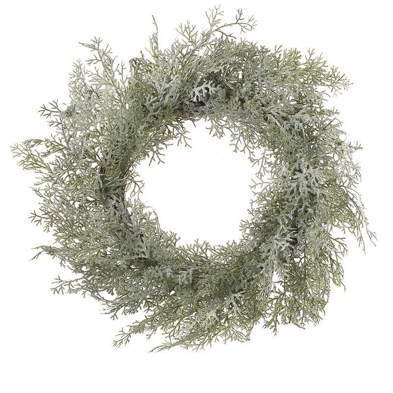 Silver & Green Foliage Wreath