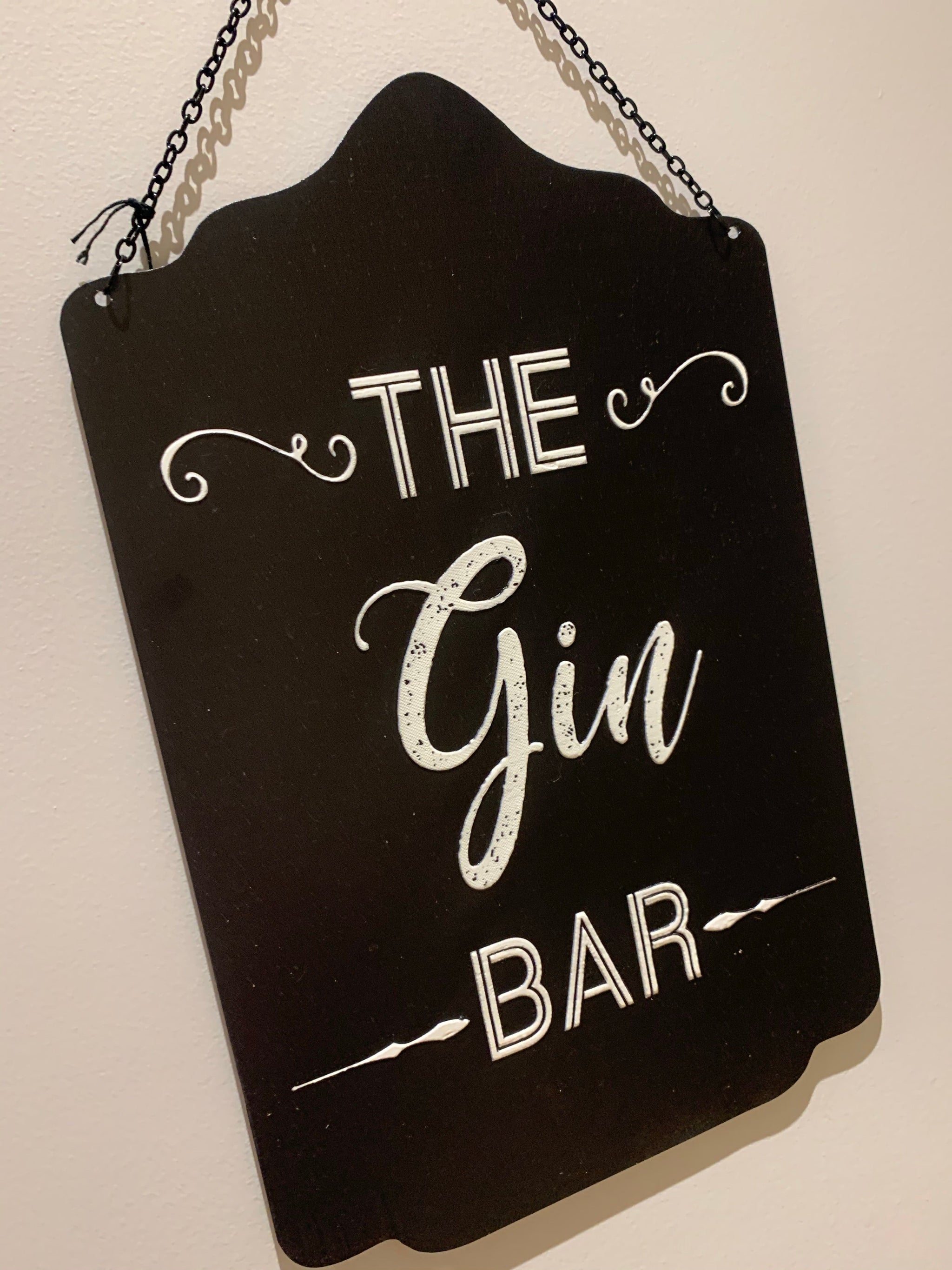 Gin bar sign