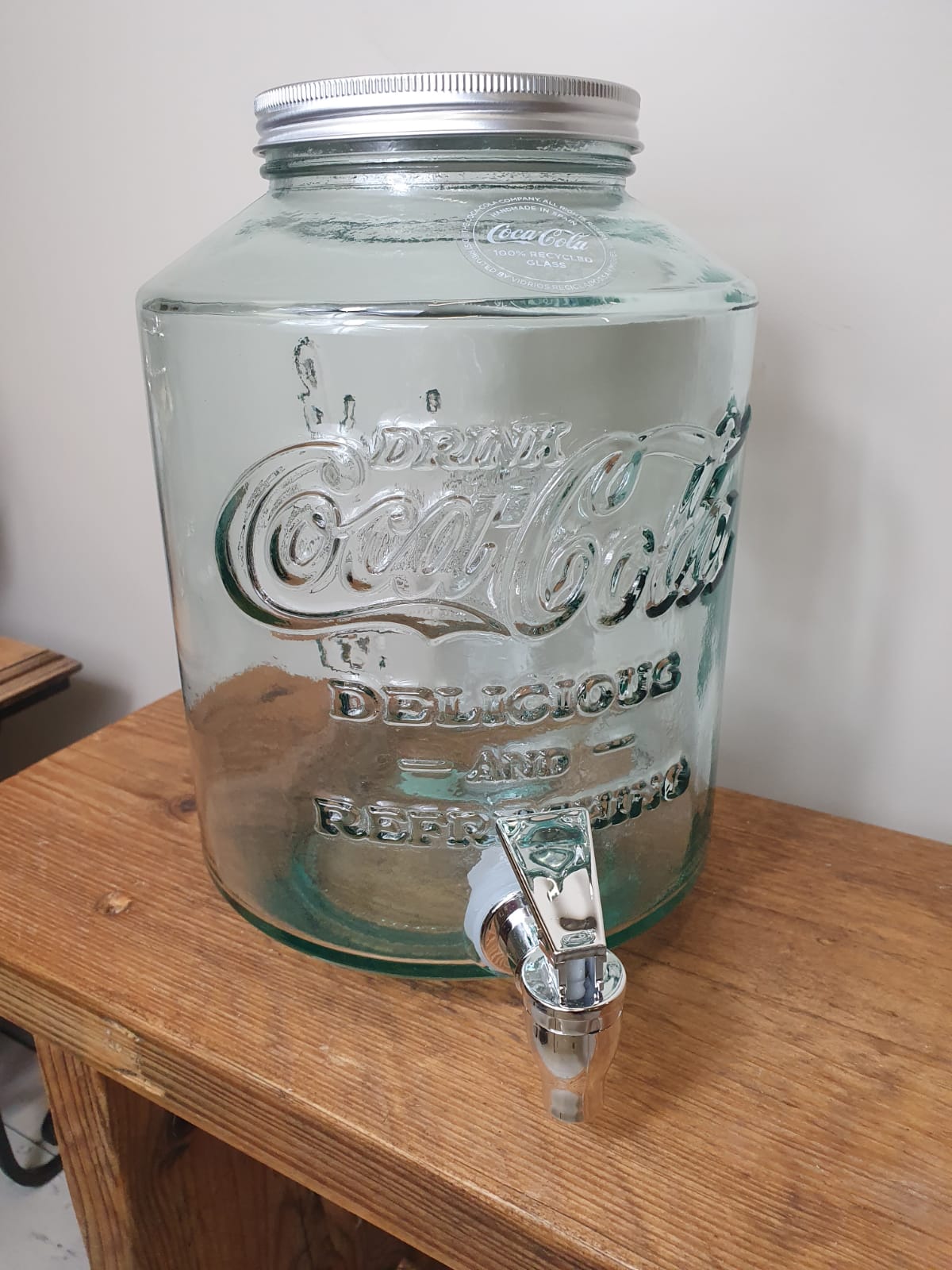 Coca Cola Glass drink dispenser