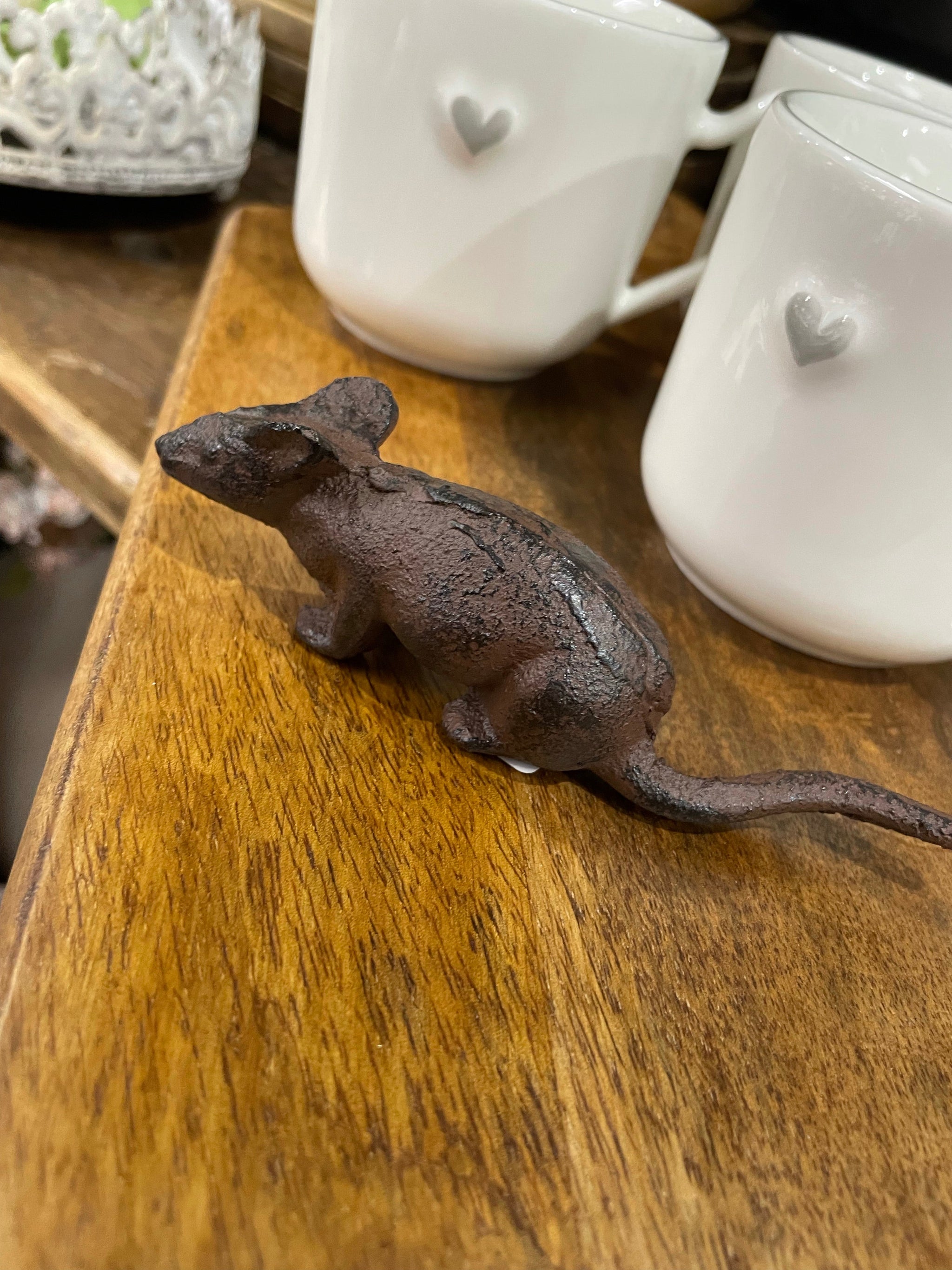 Small cast iron mouse