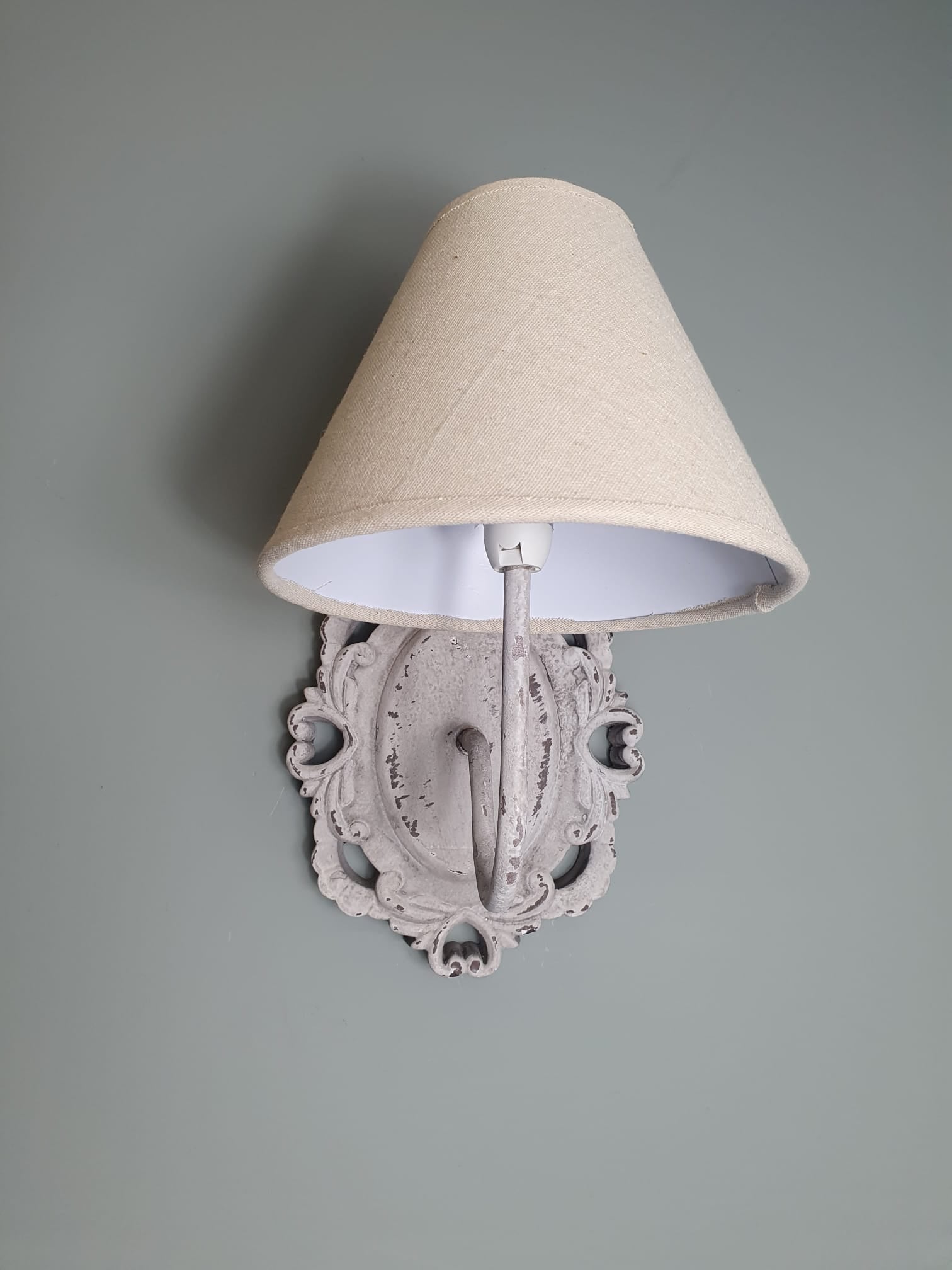 French style wall light with shade