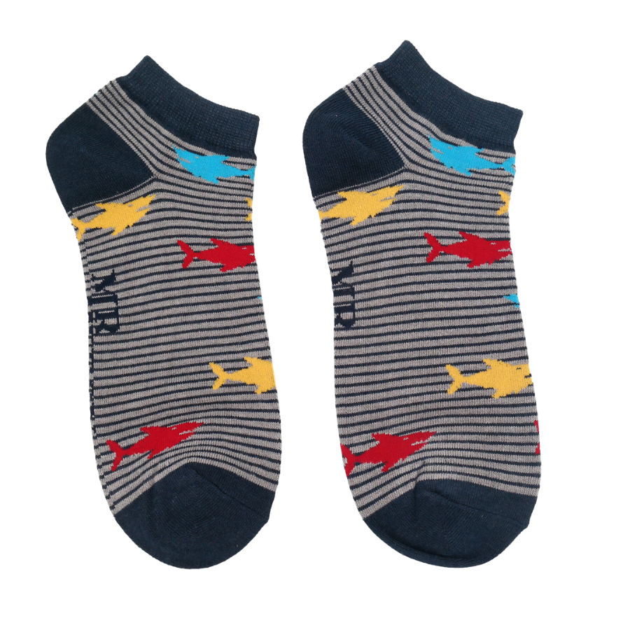 Mens Shark Trainer Socks