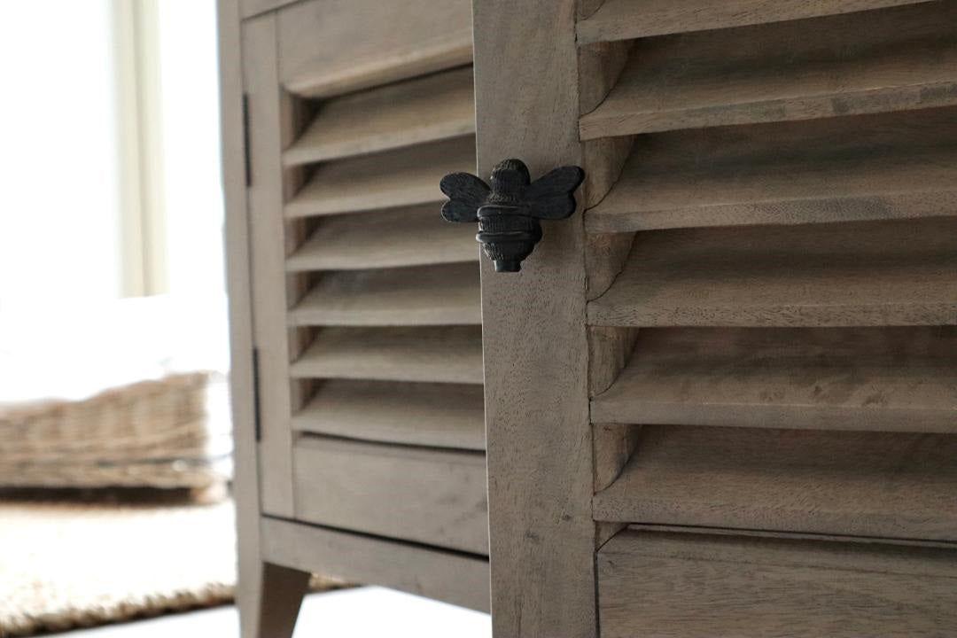 Black Finish Brass Bee Drawer Knob